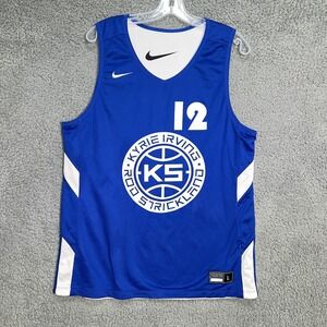 Nike Kyrie Irving x Rod Strickland Jersey Mens Size L Blue Basketball Reversible
